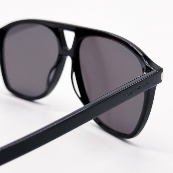 NEW SAINT LAURENT SL596 DUNE 001 OVERSIZED BLACK WOMEN SUNGLASSES SAINT LAURENT - Picture 10 of 13